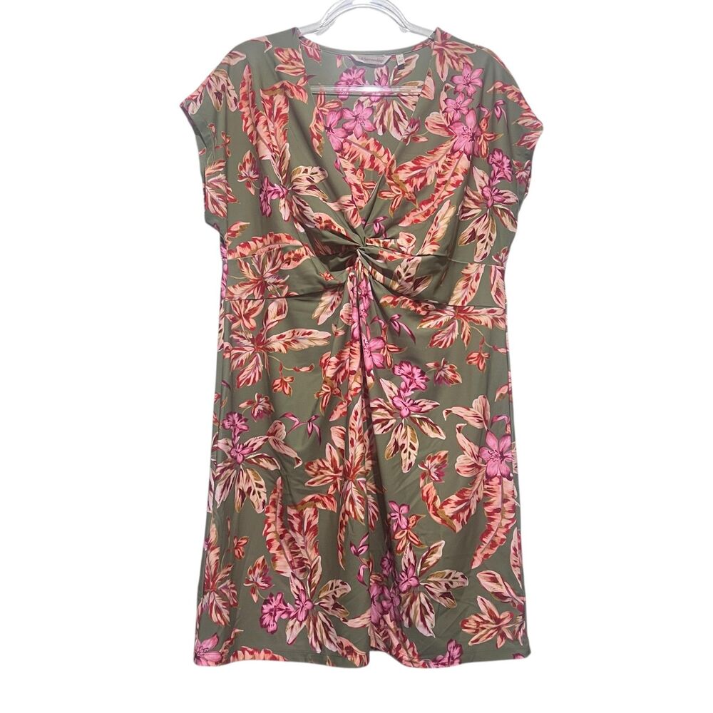Soft Surroundings Swim Dress Coastal Grandma Tropicalcore‎ Floral Womens Large